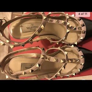 100 Mm Rockstud T Strap Valentino Shoes